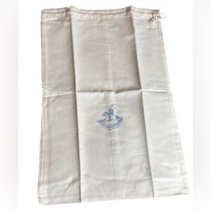 Smithsonian Institution by Pamela Kline laundry bag with blue rocking horse New